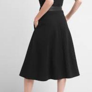Gap A line Ponte Midi Skirt, Black